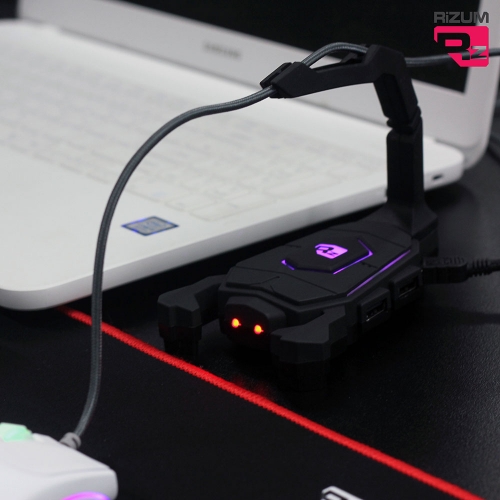 리줌 RiZUM-B9 마우스번지 LED 4포트 USB 기능 추가